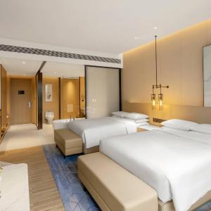 Double Room with Two Double Beds and River View