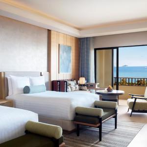 Premier Ocean View Room Two Double Room-High Floor(65m², High Floor) (Welcome fruit + Free minibar per stay + Balcony + Ocean Panorama)