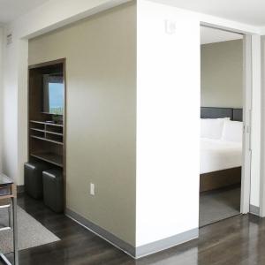 One-Bedroom Large King Suite with Sofa Bed - Mobility and Hearing Accessible with Roll-in Shower