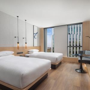 Standard Double Room with Two Double Beds and City View