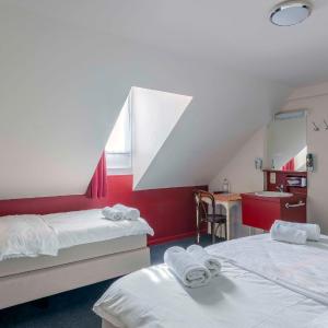 Basic Triple Room with Shared Bathroom in Attic