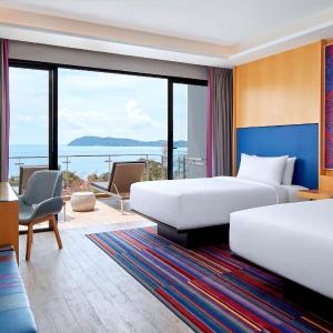 Sea View, Large Balcony, Guest room, 2 Single