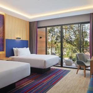	 Garden View, Balcony, Guest room, 2 Single