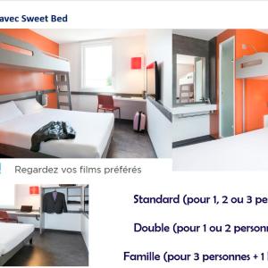Triple Room with One Double Bed and One Bunk Bed