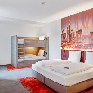 Room with One Double Bed and One Bunk Bed
