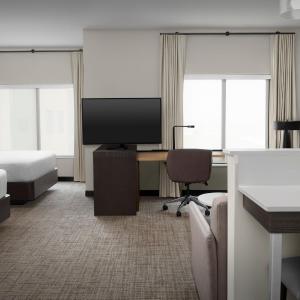 Queen Studio with Two Queen Beds and Sofa Bed