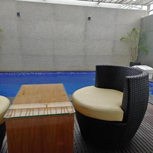 Studio with Pool View