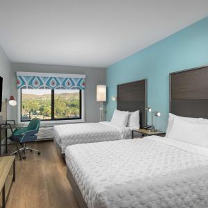 Queen Room with Two Queen Beds and Walk-In Shower