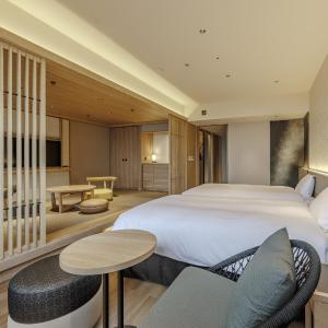 HOSHI KAN Deluxe Room with Tatami Area with Ocean View (58㎡) - Buffet Breakfast and Dinner Included (WA DINING HOSHI) - The Number of Beds / Futons Depends on the Number of Guests