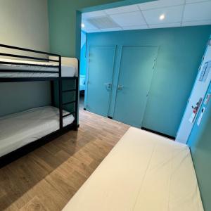 Room with One Double and Two Twin Beds