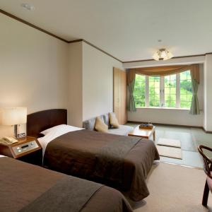 Room with Tatami Area "Cortina Room" - Early Check in (14:00) & Late Check out (11:00) - Ski Slope View