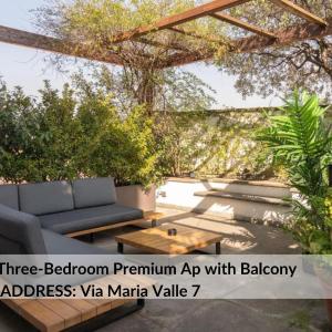 Three-Bedroom Premium Apartment with Balcony - Via Maria Valle 7