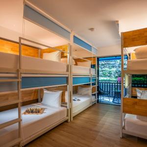 Bed in Deluxe 6-Bed Mixed Dorm (with Balcony)