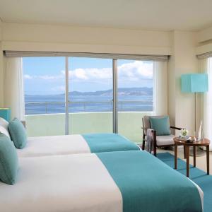 Classic Twin Room with Beach View, Club Access and Private Terrace