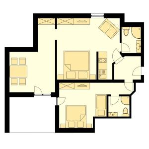 Two-Bedroom Apartment with Balcony