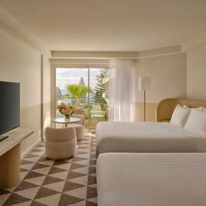 Premium Double Room with Two Double Beds and Pool View