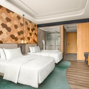 Deluxe Double Room with Two Double Beds and City View