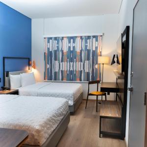 Double Room with Two Double Beds and Walk-In Shower
