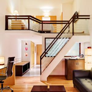 Duplex Suite, Club level, 1 Bedroom Bi-level Suite, 1 King, City view, Balcony with 10% F & B discount