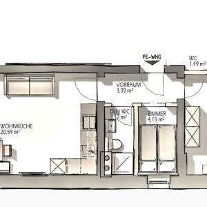 Superior One-Bedroom Apartment