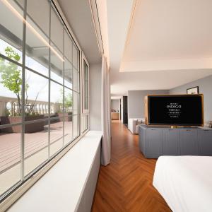 Premium Double Room with Two Double Beds, Balcony and City View