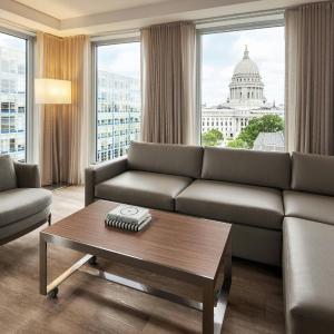 One-Bedroom King Suite with City View and Sofa Bed