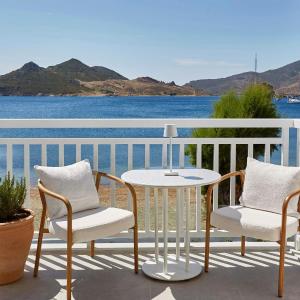 Aegean Beach Front Suite with Non-Private Sofa Bed and Ocean View 