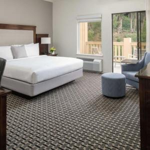 King Room with Patio and Mobility Accessible Roll-In Shower