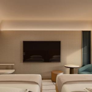Luxury Twin Room with Two Twin Beds and Ocean Side View