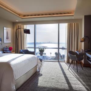 Amwaj Suite Sea view rooms, complimentary access to private beach, 3 temperature-controlled pools, Olympic swimming pool, kids' club, and kids' park