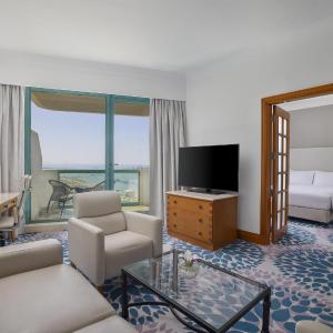 Family Suite with Two Queen Beds and Partial Sea View