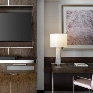 Room with Two Double Beds and Strip View