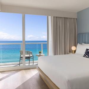 One-Bedroom King Suite with Balcony and Oceanfront View