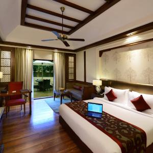 Luxury Cottage with Sit Out:10% discount on Food & Beverages (excluding In-Room Dining and Liquor), 10% discount on Spa Services, Laundry Services, Complimentary Happy Hour Offer – Buy 1 Get 1 Free, available daily from 11:00 AM to 7:00 PM.