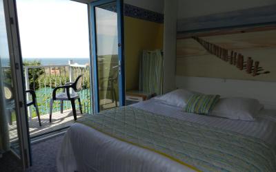 Chambre Double avec Balcon - Vue sur Mer