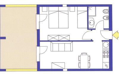 Appartamento con 1 Camera da Letto