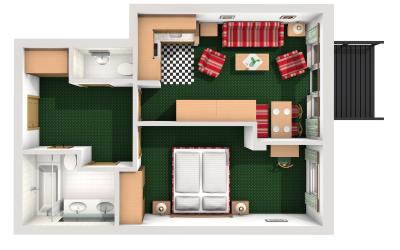 Appartamento con 1 Camera da Letto