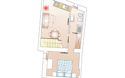 Casa con 1 Camera da Letto