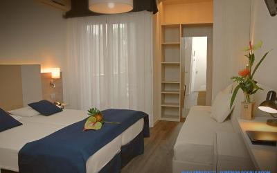 Camera Superioru00a0Matrimoniale/Doppia con Letti Singoli con Vista Giardino 