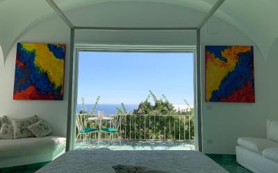 Camera Matrimoniale Deluxe con Balcone e Vista Mare