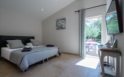Chambre Lit King-Size - Vue sur Piscine 