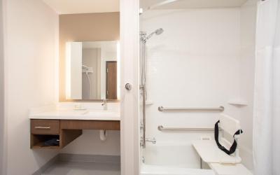 Queen Studio with Two Queen Beds - Hearing Accessible, Full Kitchen, Sofa Bed
