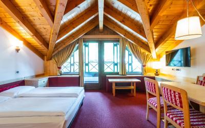 Appartamento Mansardato con 1 Camera da Letto (4 Adulti)