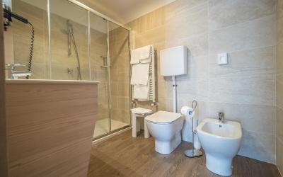 Camera Ampia Doppia con Letti Singoli con Terrazza e Vista Lago