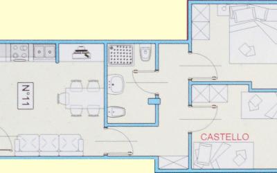 Appartamento con 2 Camere da Letto