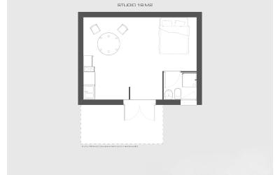 Chambre Double ou Lits Jumeaux avec Terrasse