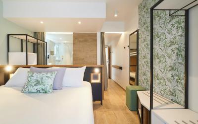 Chambre Double Classique avec Lits Superposu00e9s et Balcon