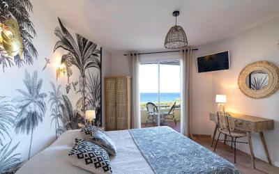 Chambre Double avec Terrasse et Vue sur Mer