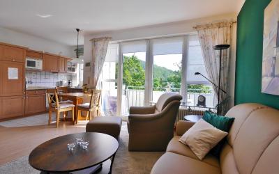 Apartment mit 1 Schlafzimmer, Balkon und Bergblick 