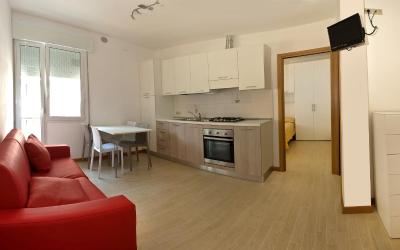 Appartamento con 1 Camera da Letto - Rosso